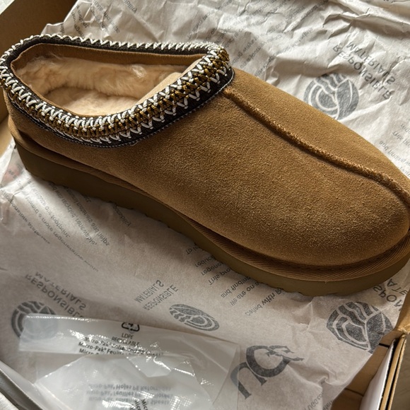 UGG Shoes - Cozy Tan Slip-On Women's Shoe